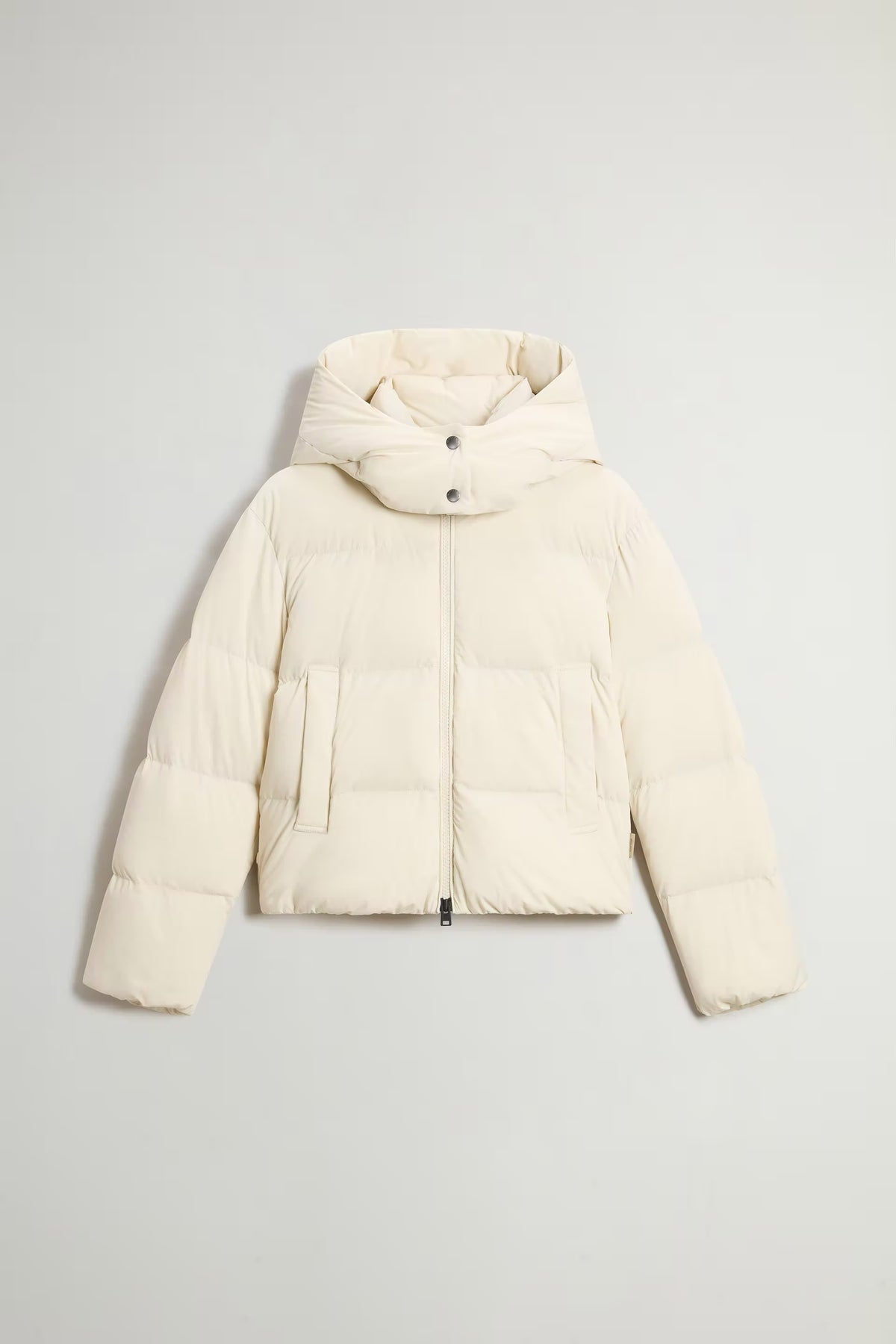 Woolrich Parka Madison Latte Donna con cappuccio-5