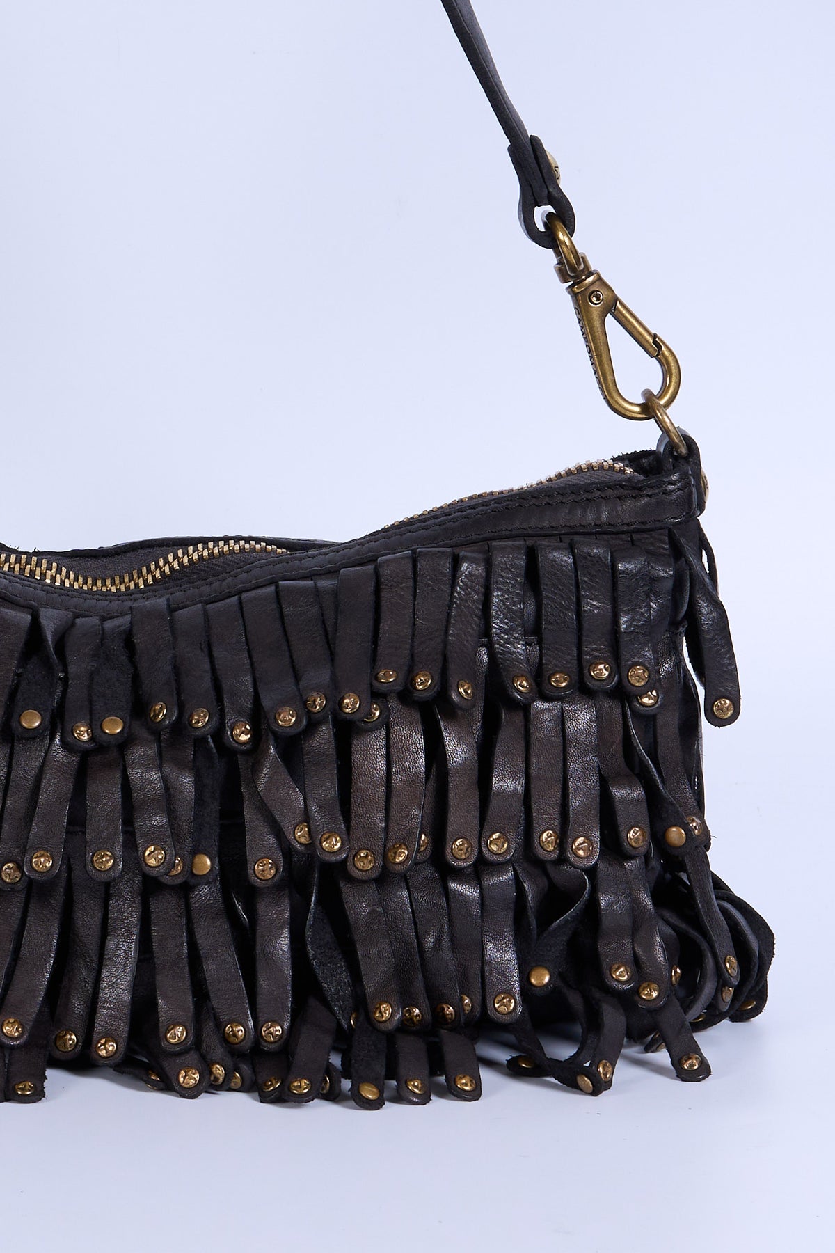 Campomaggi Borsa Natalia Frange Rivetti Nero Donna-5
