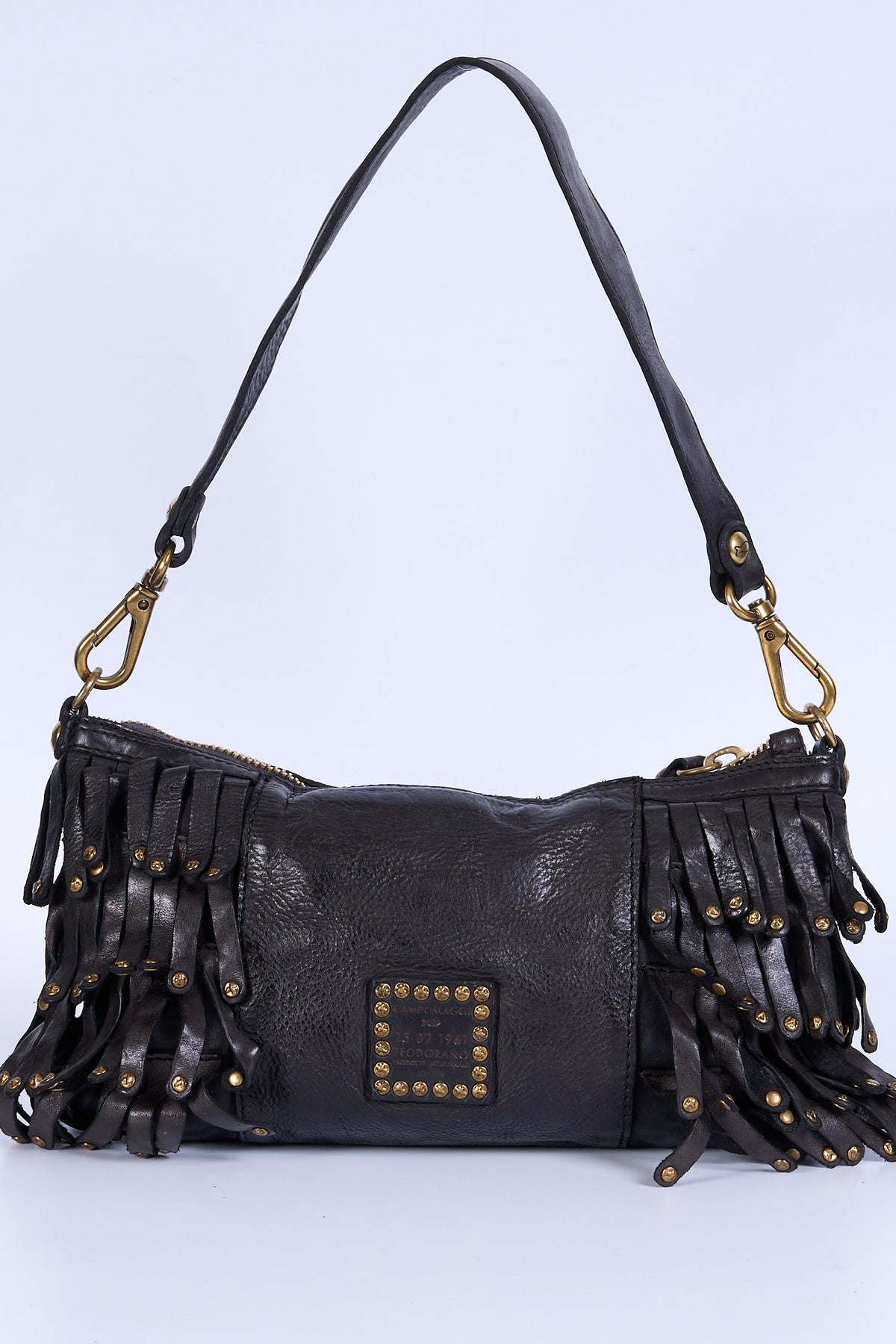 Campomaggi Borsa Natalia Frange Rivetti Nero Donna-3