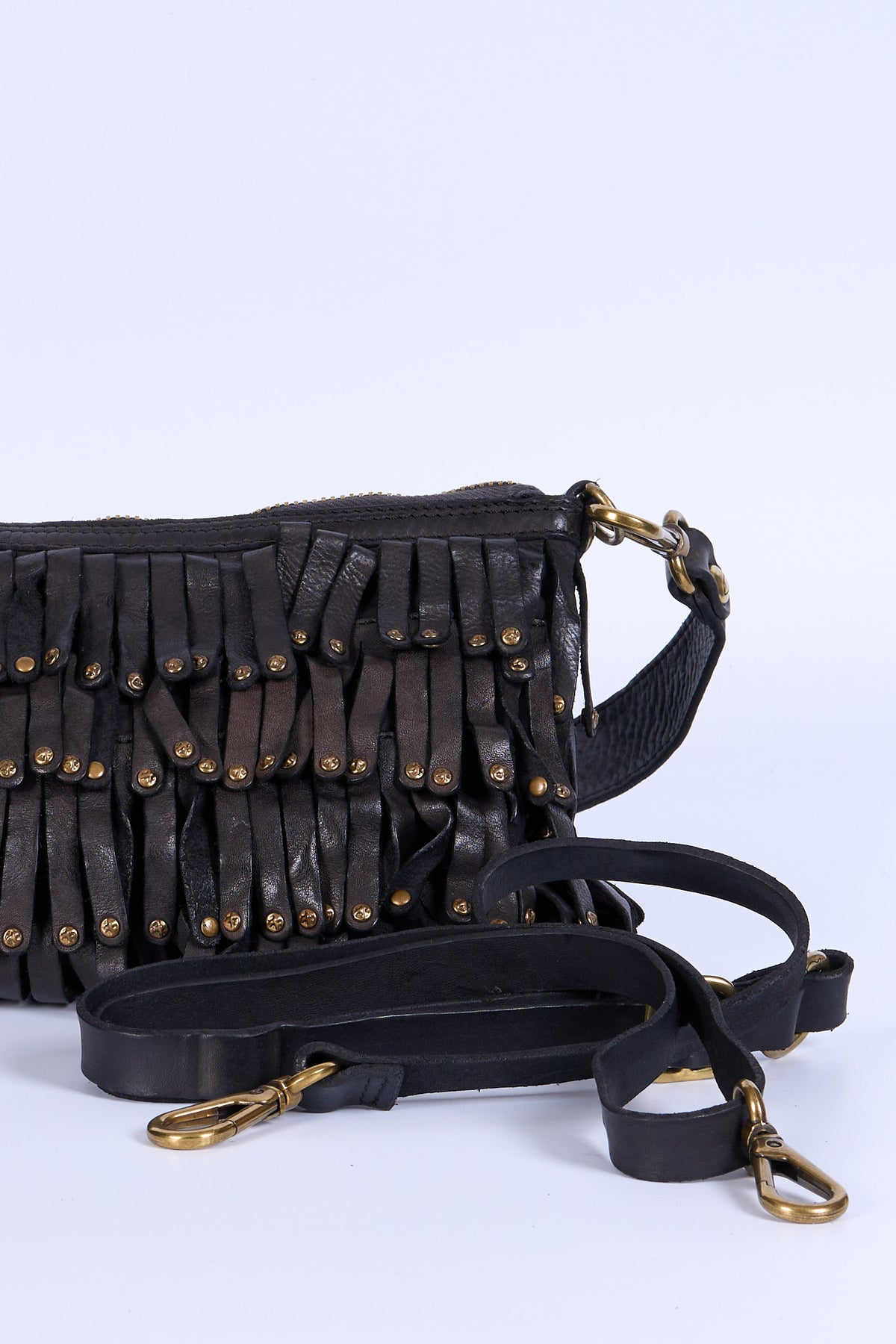 Campomaggi Borsa Natalia Frange Rivetti Nero Donna-2