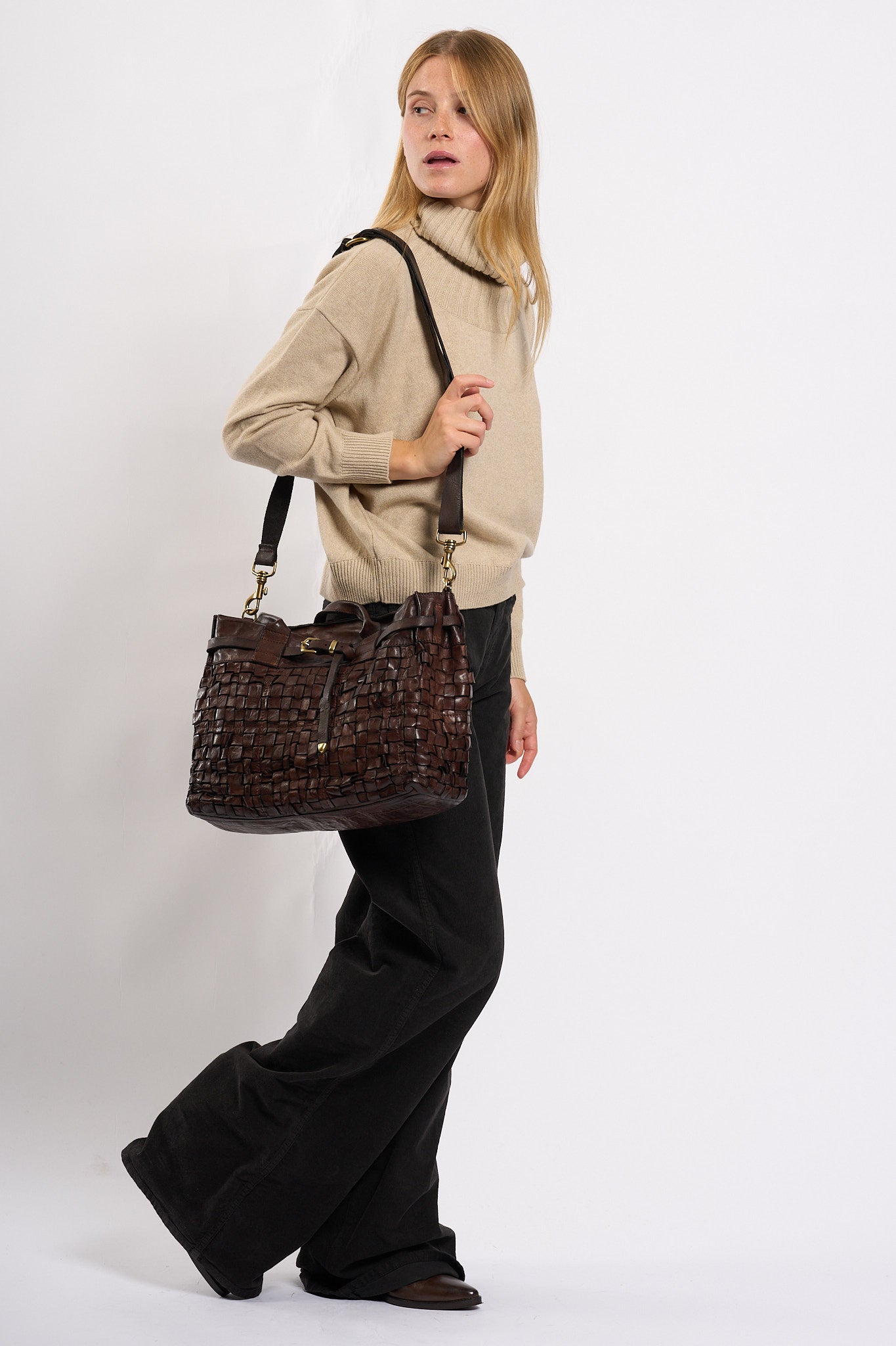 Campomaggi Borsa PENELOPE Intrecciata Media Donna-3