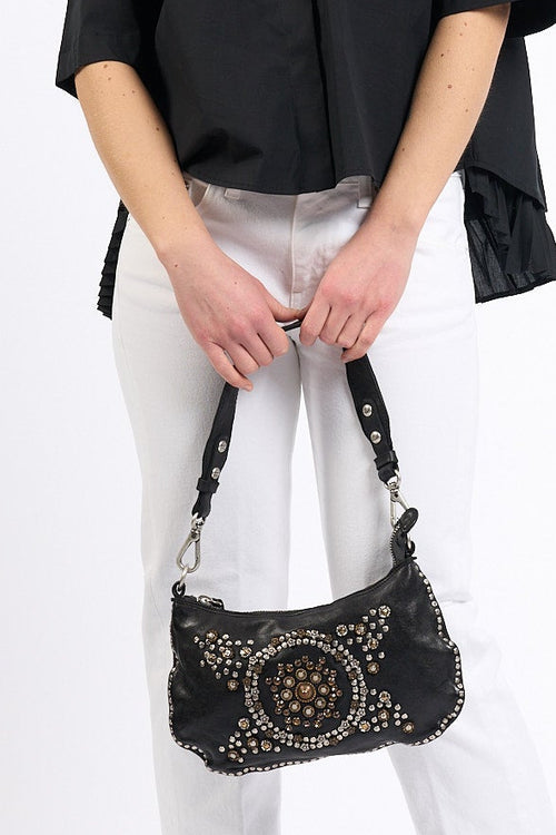 Campomaggi Borsa TERESA con Borchie Nero Donna-2