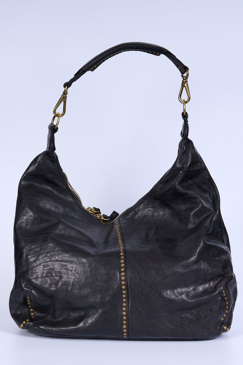 Campomaggi Borsa Wanda Monospalla Rivetti Nero Donna