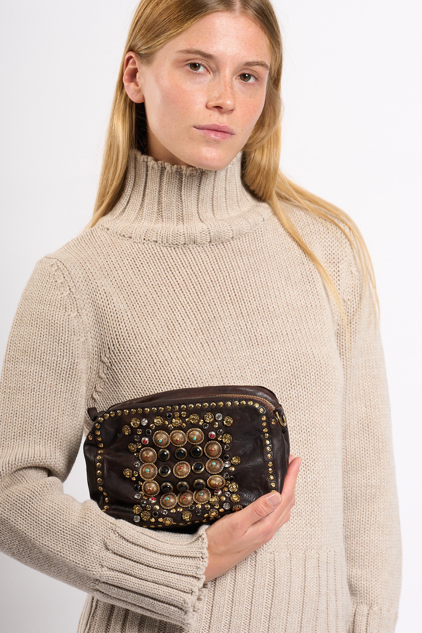 Campomaggi Camera Bag Borchie T.Moro Donna-3