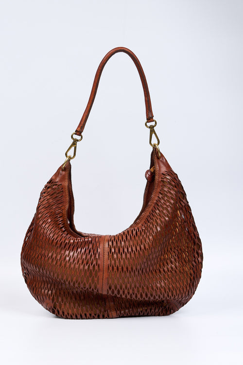 Campomaggi Borsa ANASTASIA Laserata Cognac Donna-2