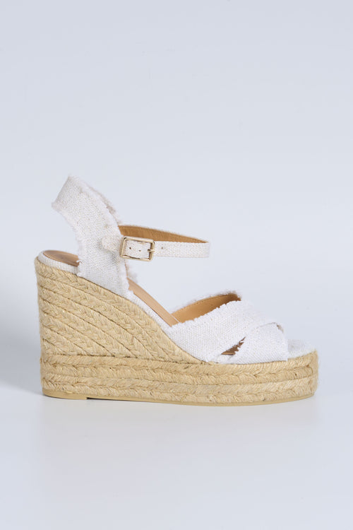 Castaner Espadrillas Bromelia Bianco/oro Donna