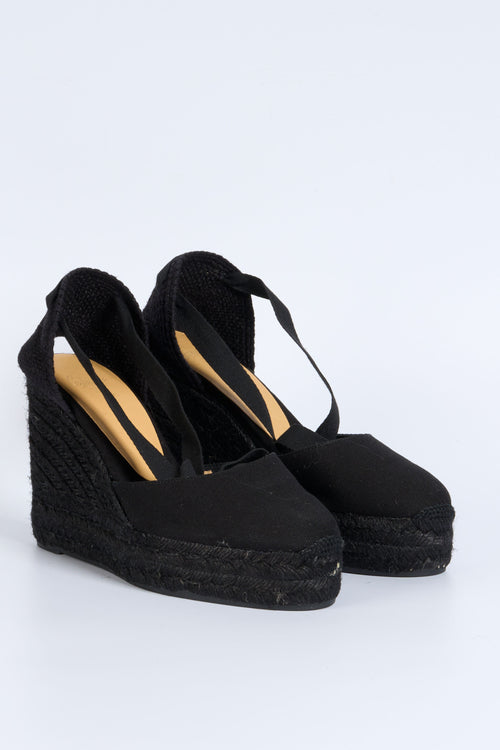 Castaner Espadrillas Carina Nero Donna-2