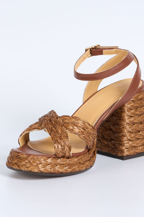 Castaner Sandalo Tacco Valeriette Cioccolato Donna-2