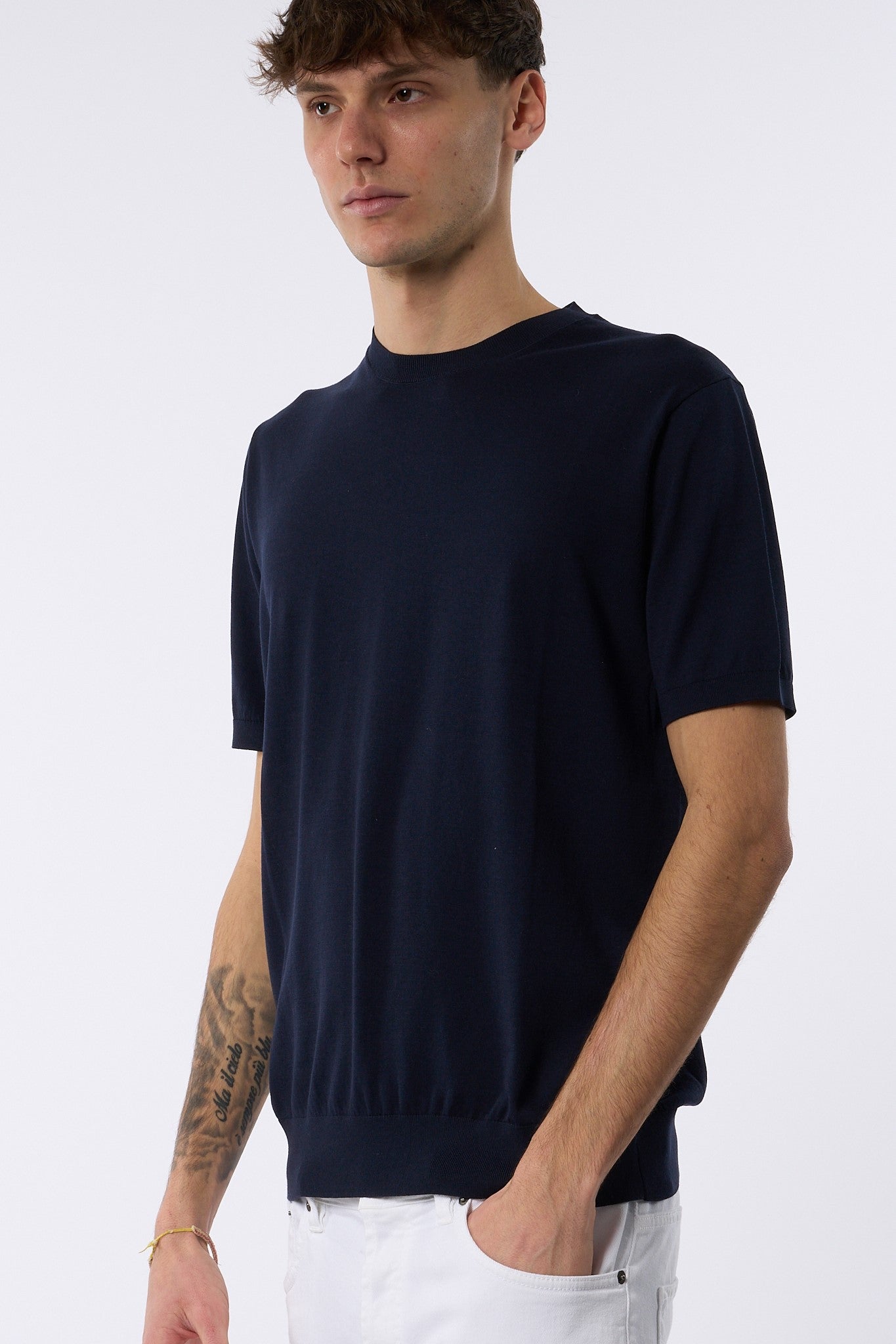 Claq Maglia Manica Corta Blu Uomo - Main Image