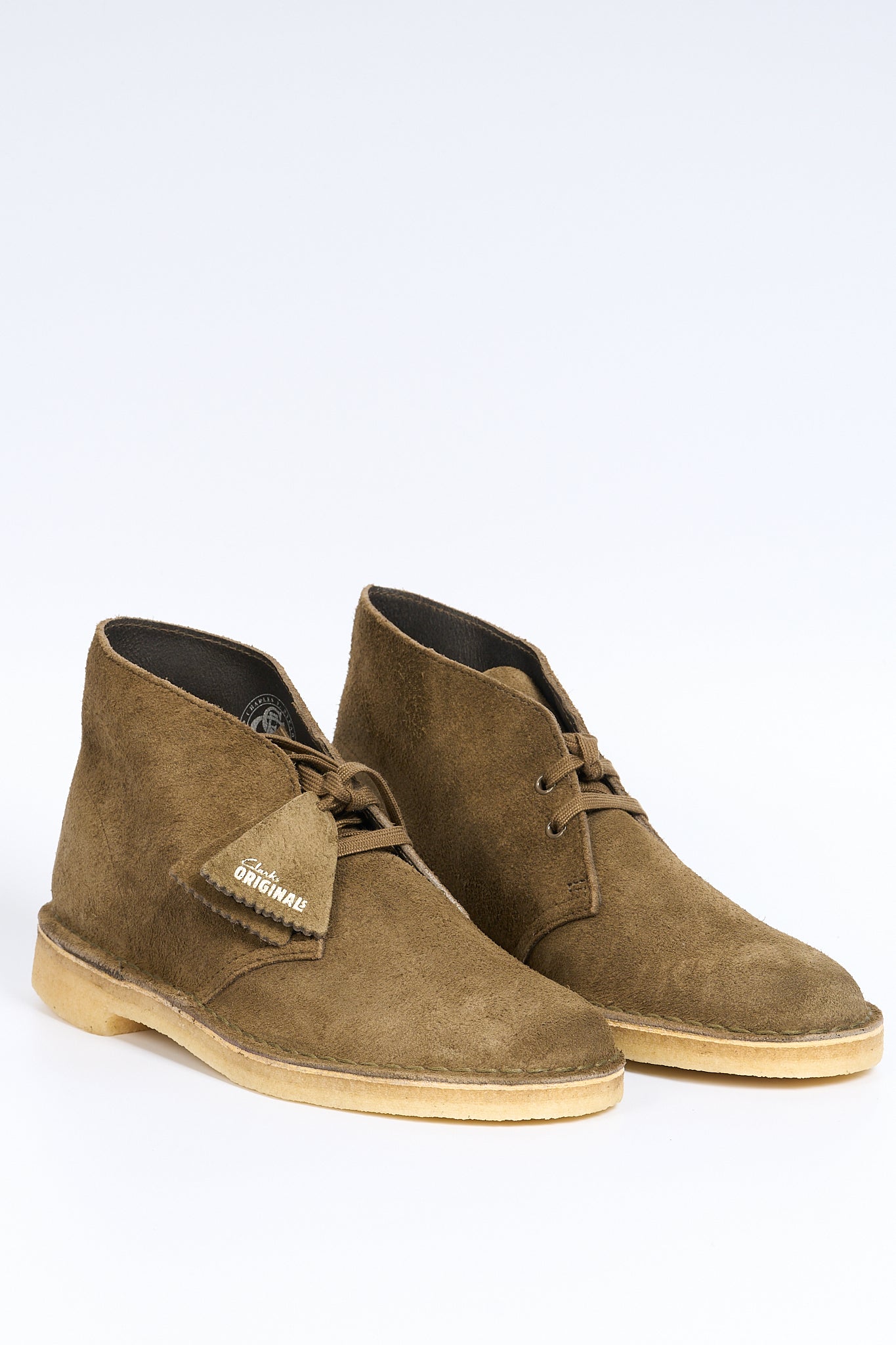 Clarks Polish Desert Boot Khaki Men-2