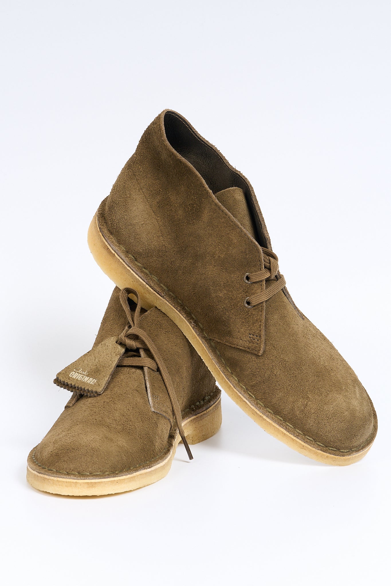 Clarks Polish Desert Boot Khaki Men-5