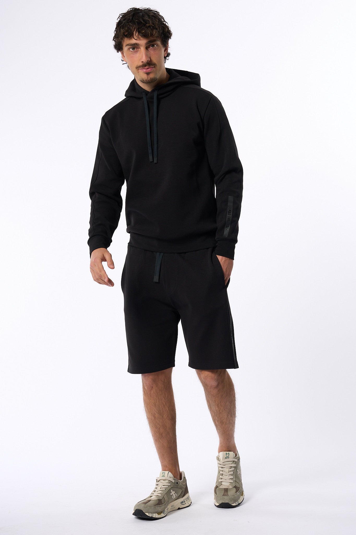 Colmar Originals Bermuda In Felpa Nero Uomo-3