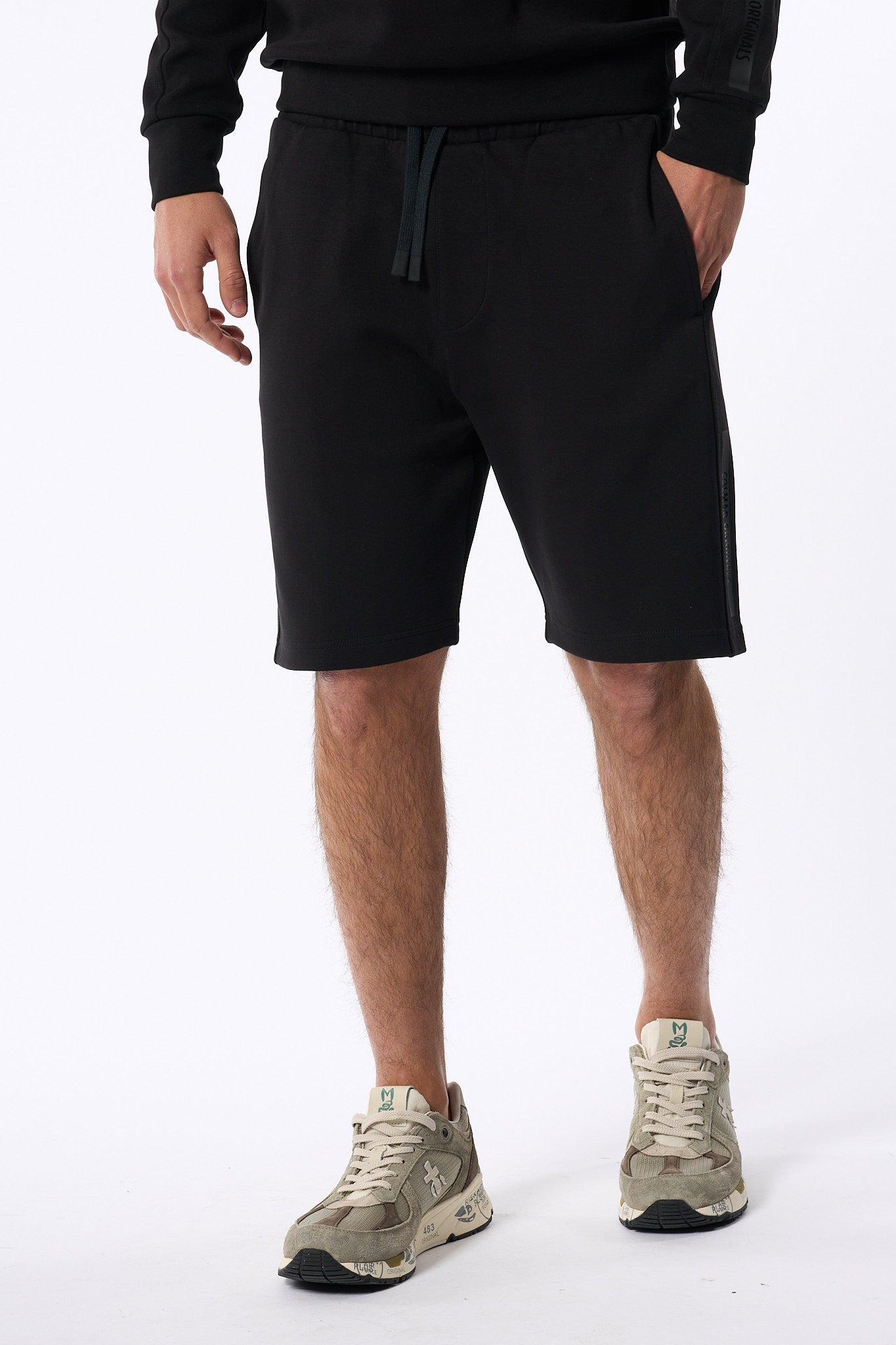 Colmar Originals Bermuda In Felpa Nero Uomo-4