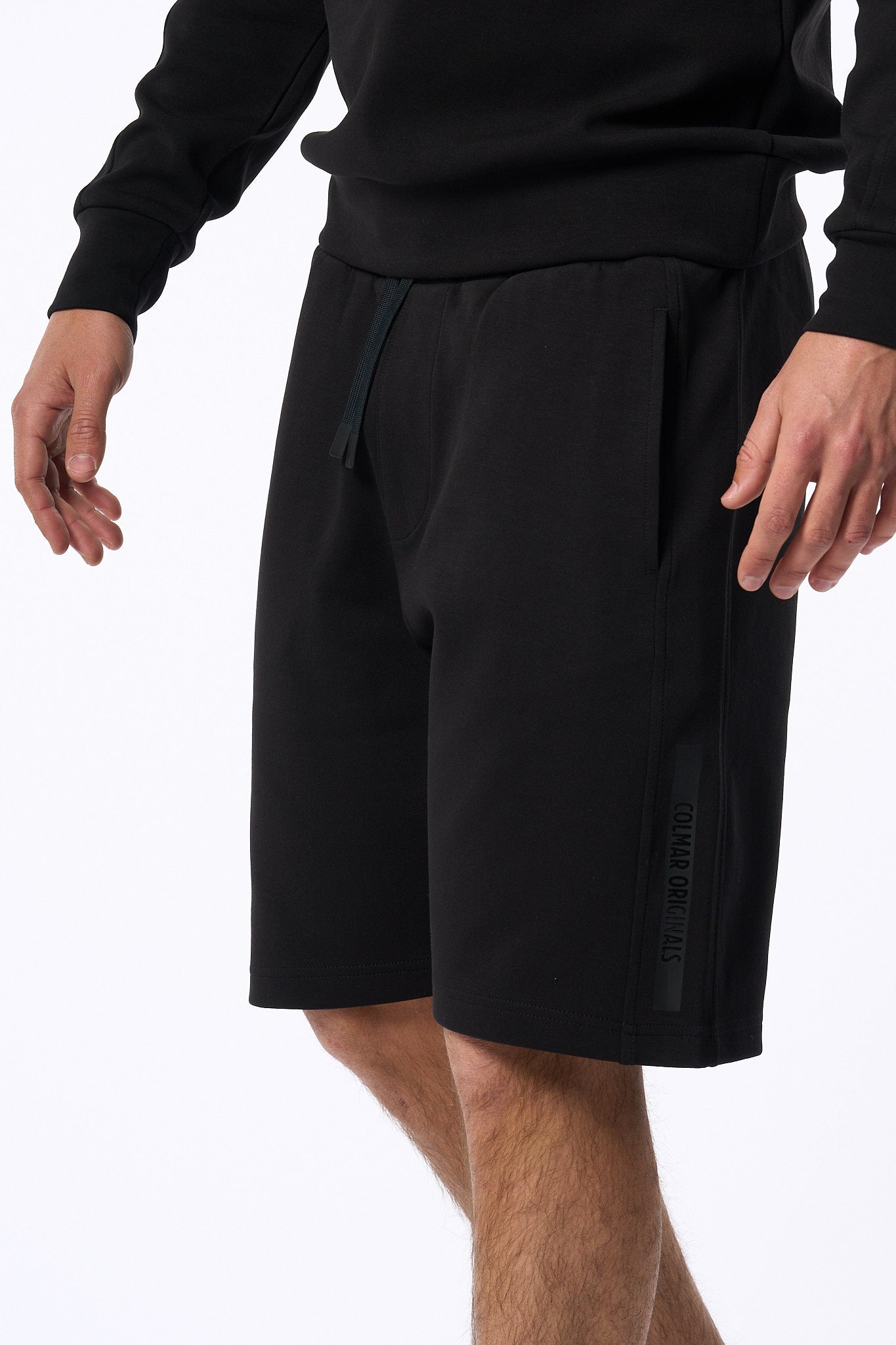 Colmar Originals Bermuda In Felpa Nero Uomo-5
