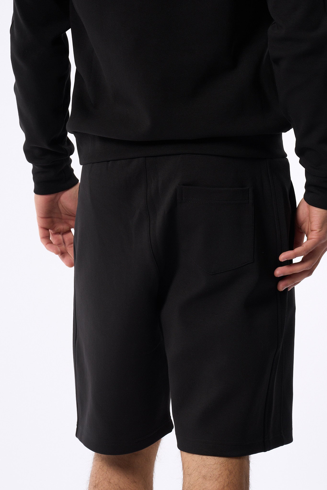 Colmar Originals Bermuda In Felpa Nero Uomo-6