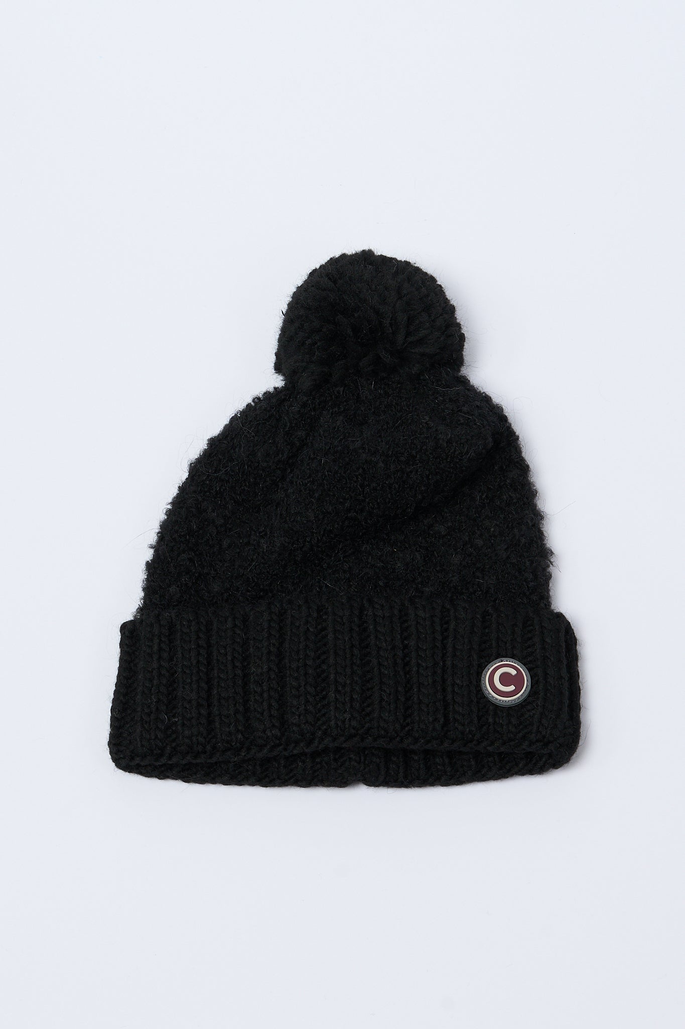Colmar Originals Black Pompon Hat for Women-1