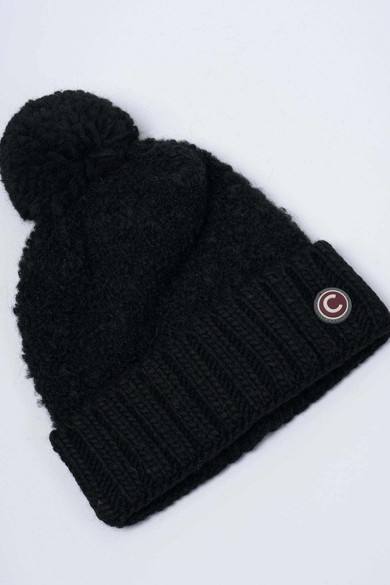 Colmar Originals Black Pompon Hat for Women-2