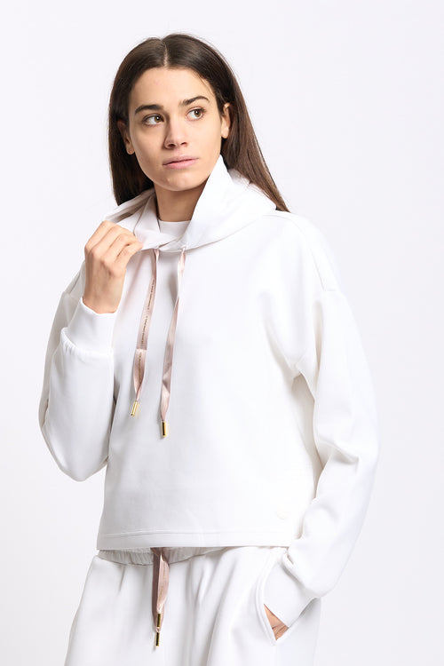 Colmar Originals Felpa Crop Bianco Donna-2