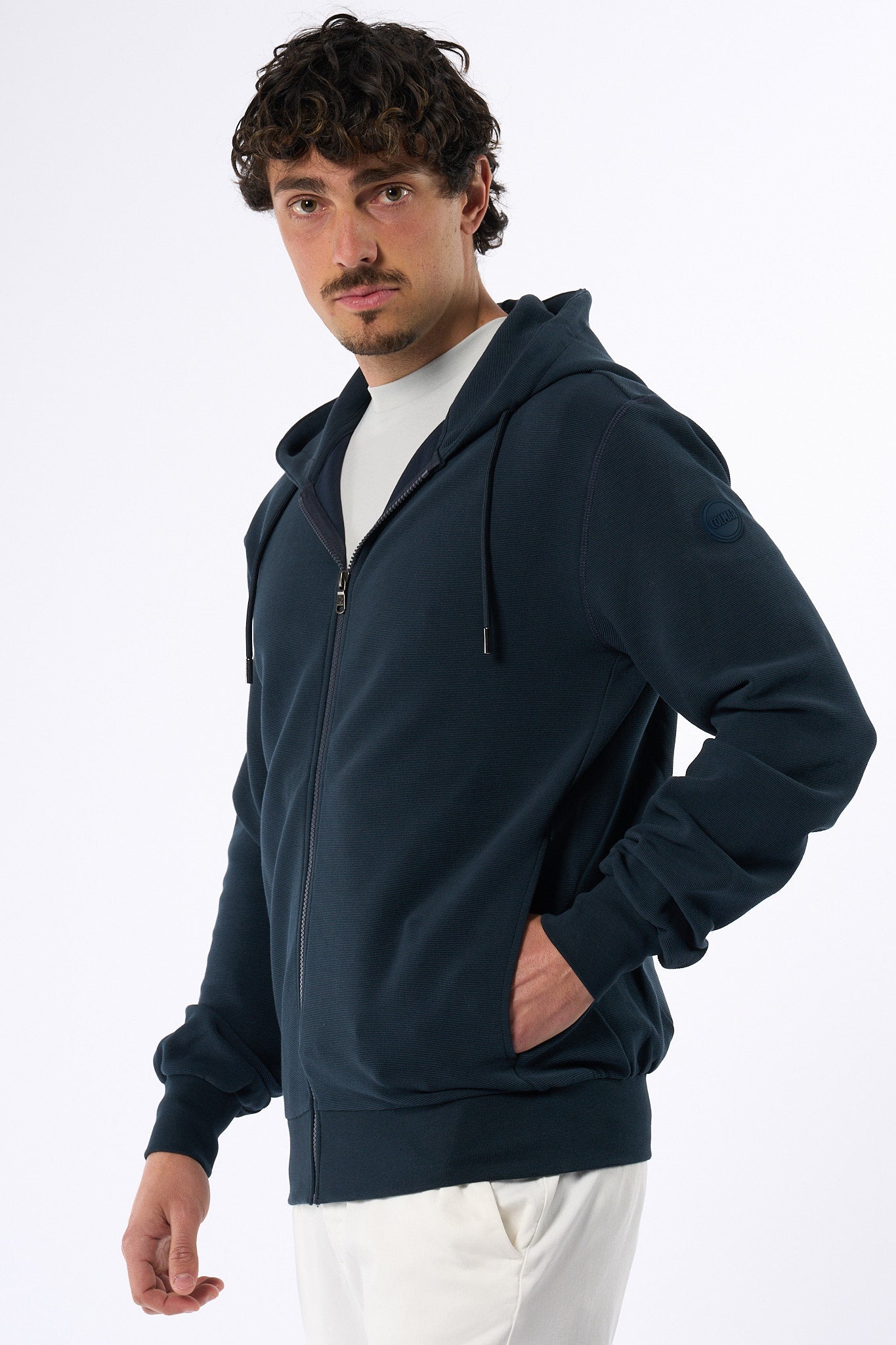 Colmar Originals Felpa Full Zip Con Cappuccio Blu Uomo-2