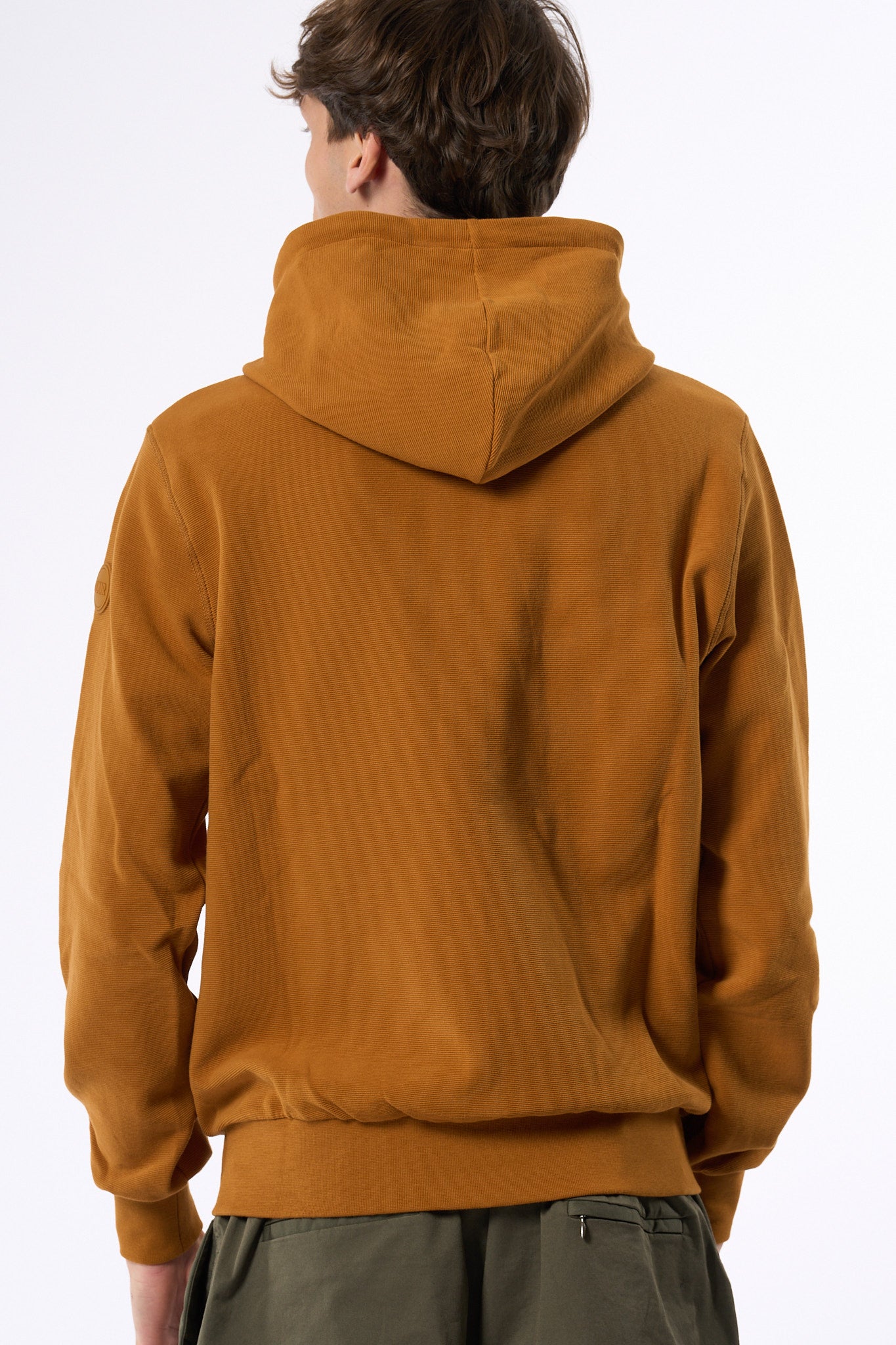 Colmar Originals Felpa Full Zip Con Cappuccio Senape Uomo-6