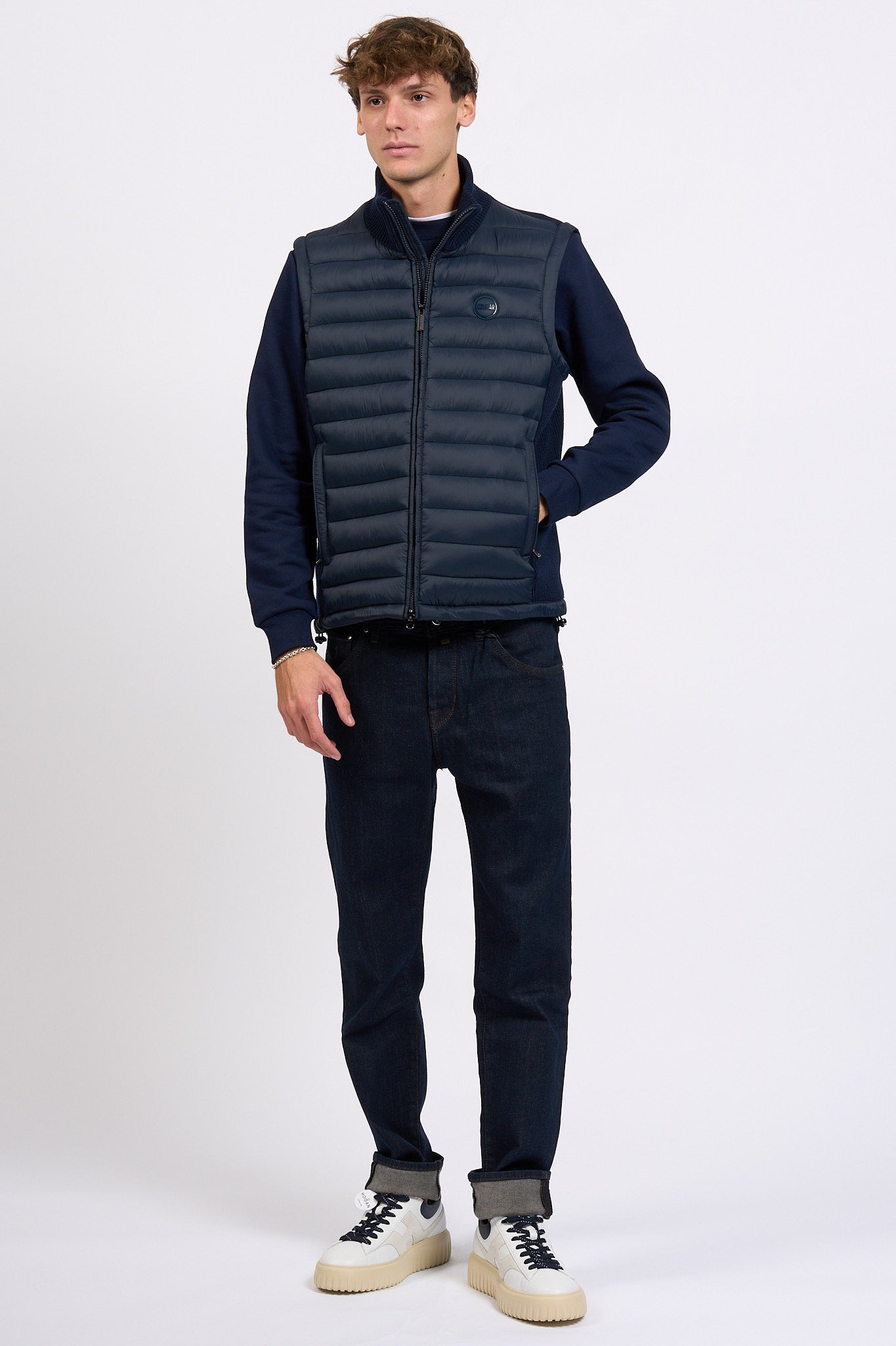Colmar Originals Gilet Bimateriale Blu Uomo-7