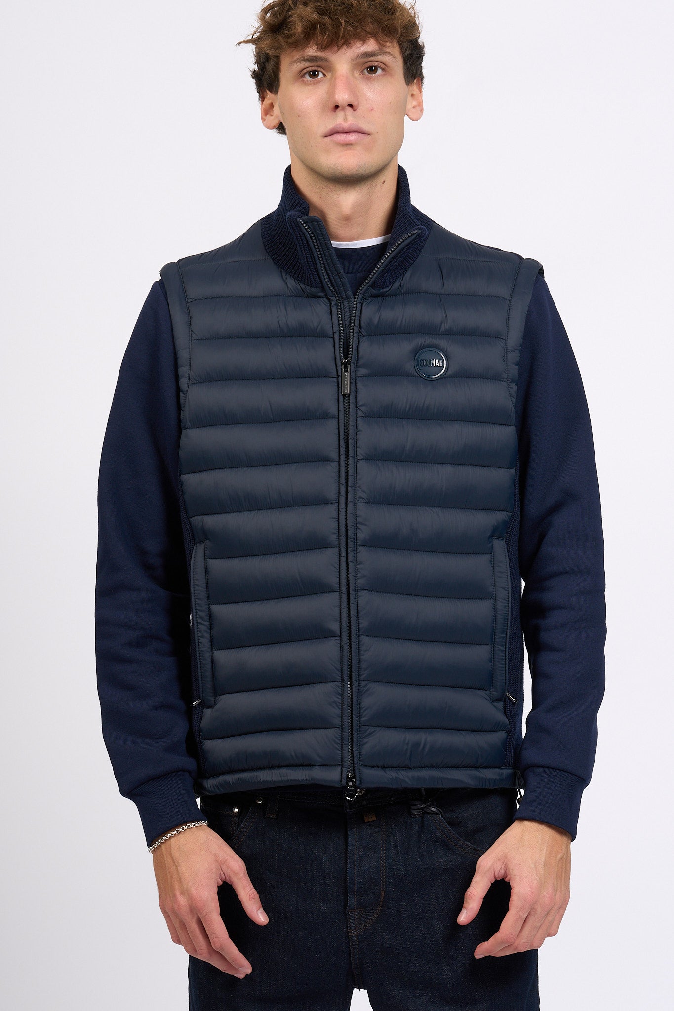 Colmar Originals Gilet Bimateriale Blu Uomo-1