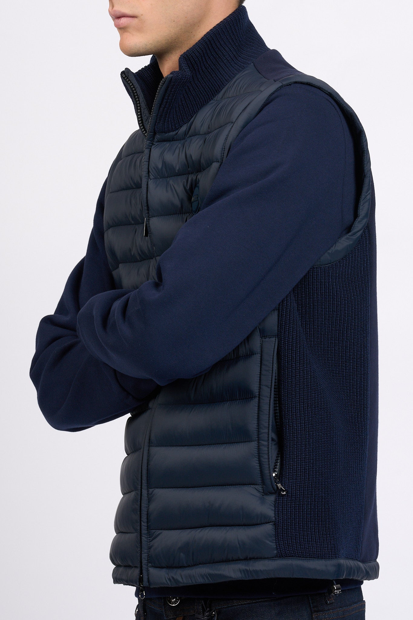 Colmar Originals Gilet Bimateriale Blu Uomo-4