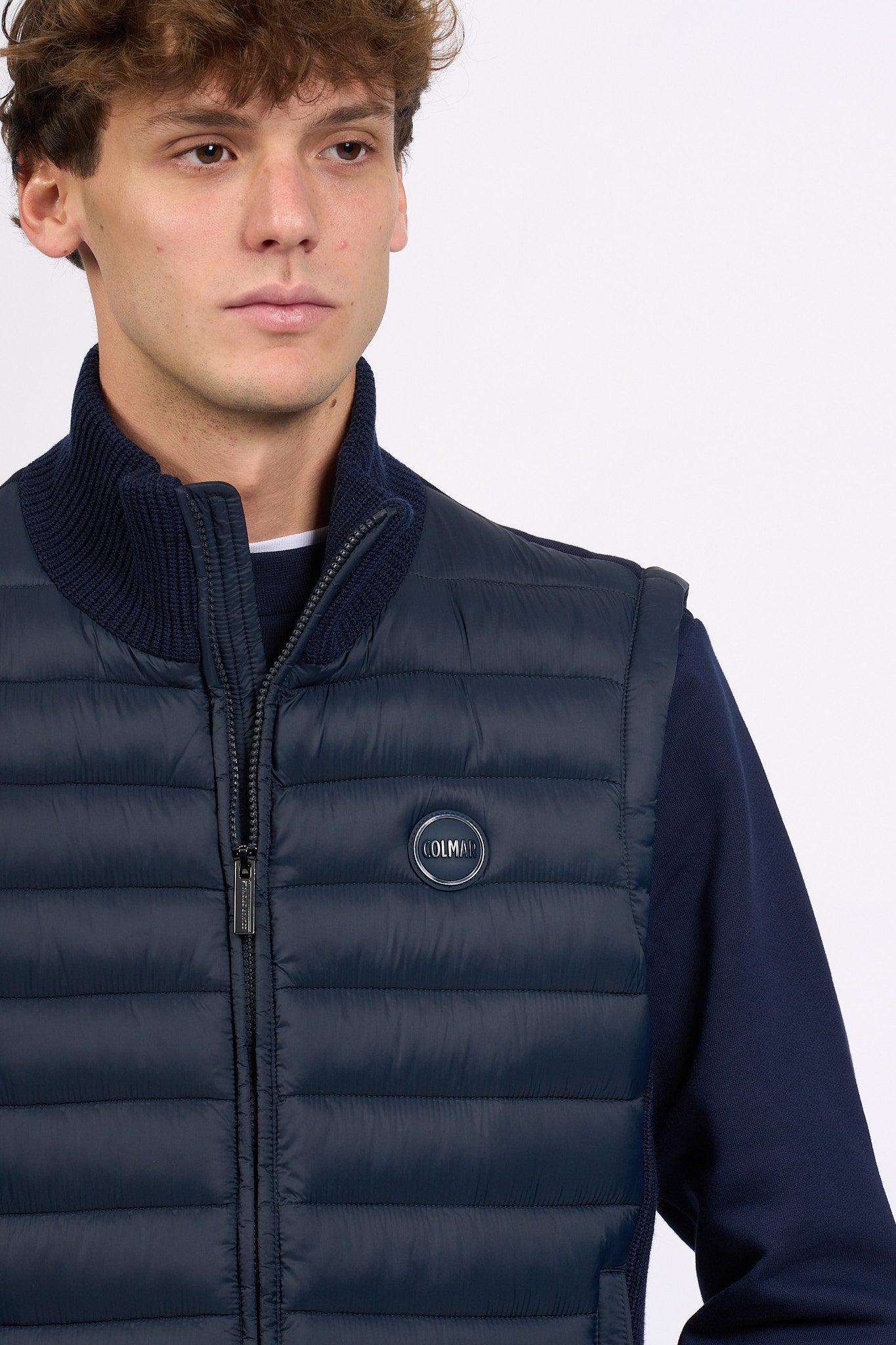 Colmar Originals Gilet Bimateriale Blu Uomo-3