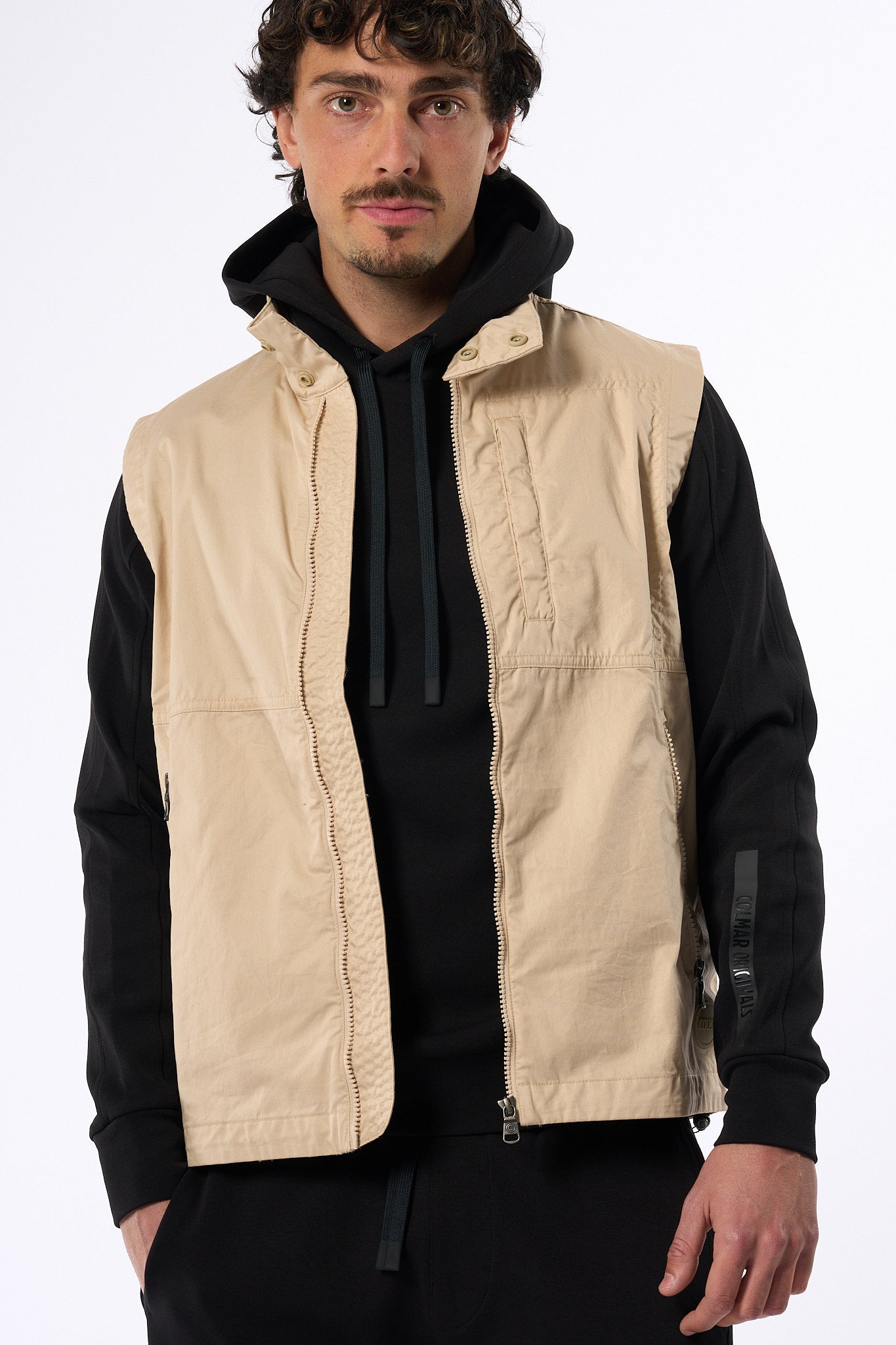 Colmar Originals Gilet In Cotone Sabbia Uomo-9
