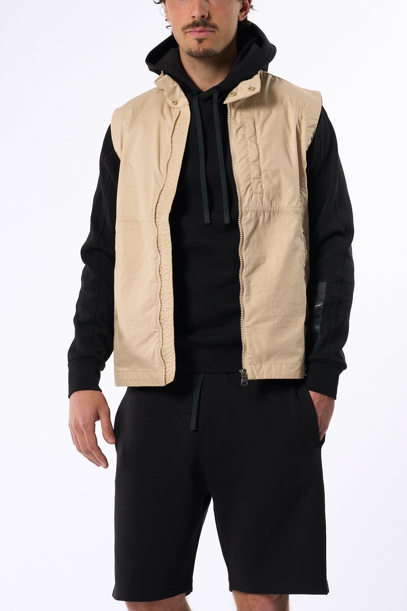 Colmar Originals Gilet In Cotone Sabbia Uomo-4