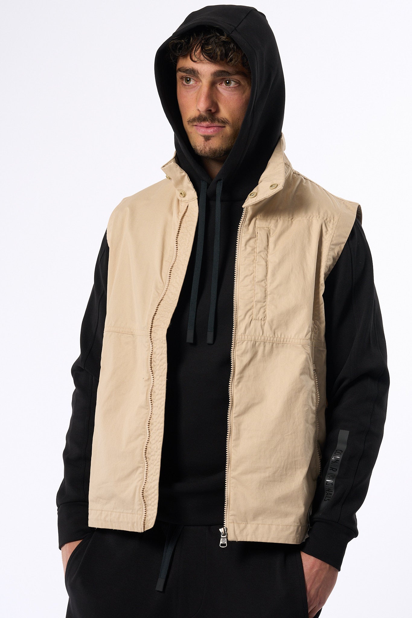 Colmar Originals Gilet In Cotone Sabbia Uomo-6