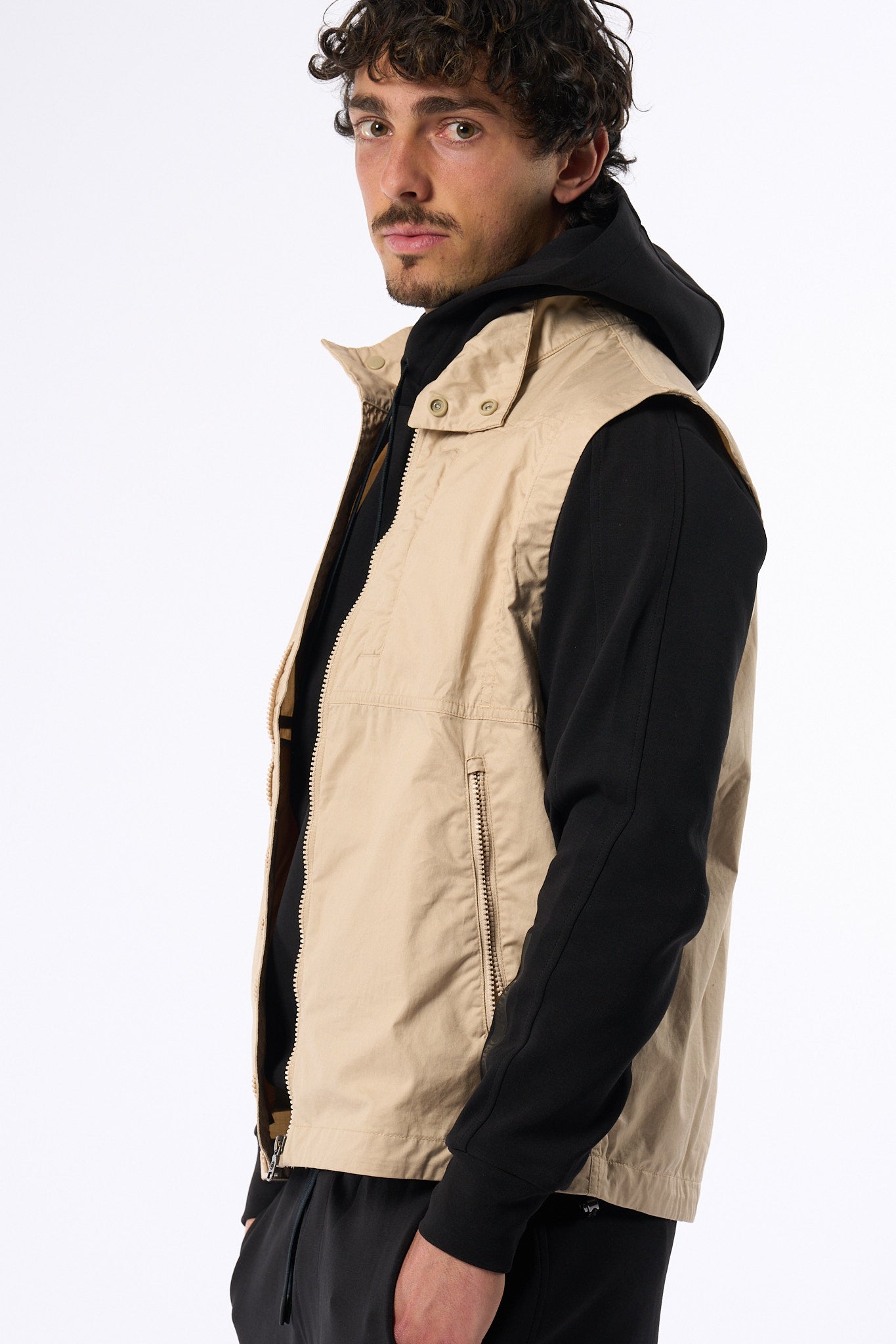 Colmar Originals Gilet In Cotone Sabbia Uomo-7