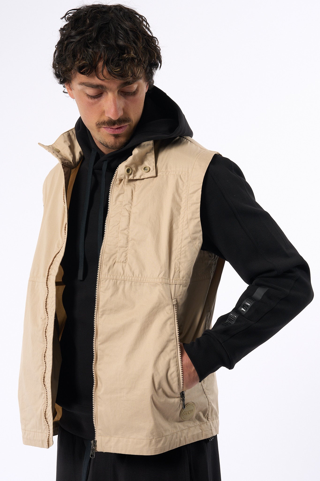 Colmar Originals Gilet In Cotone Sabbia Uomo-5