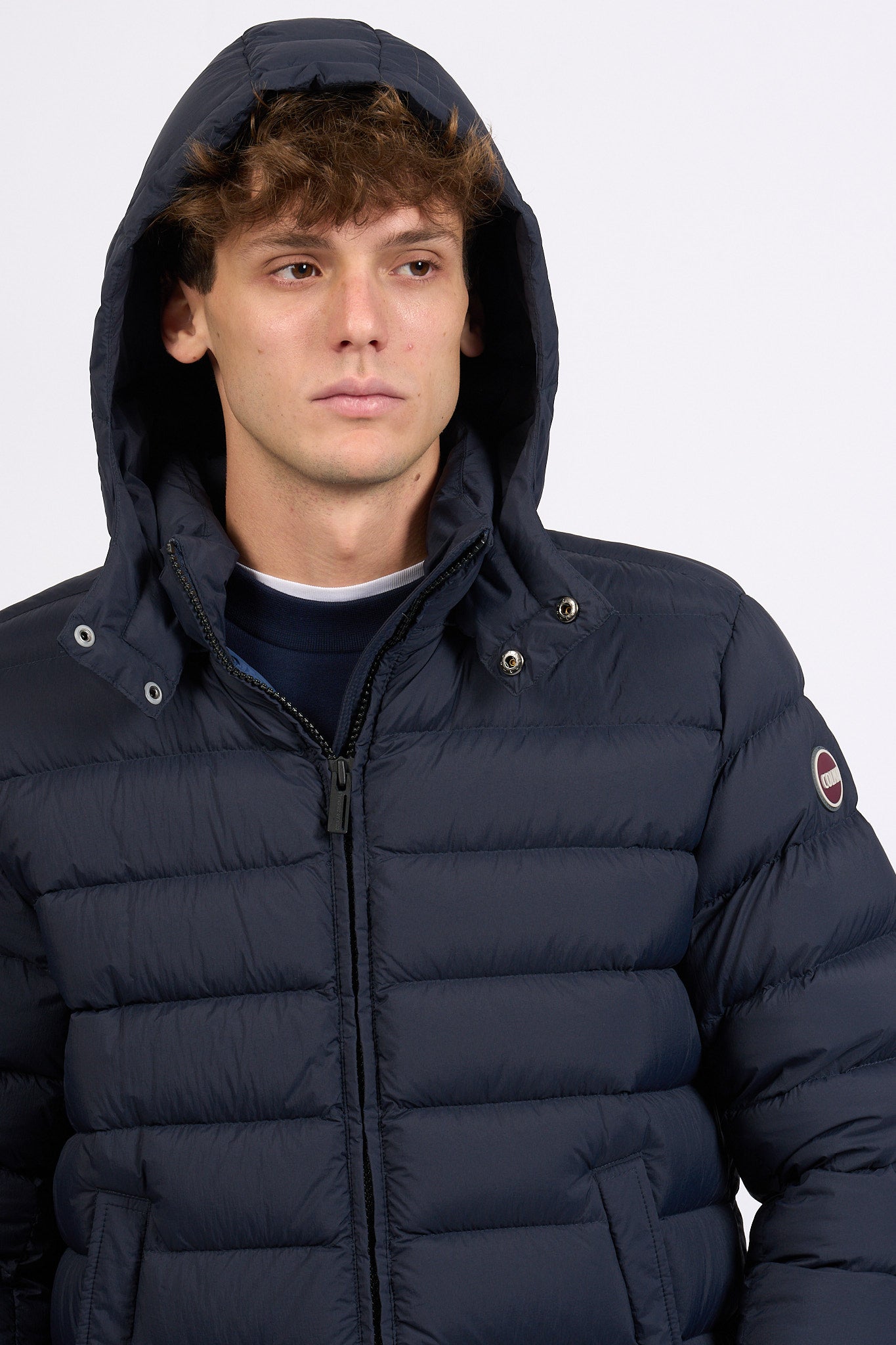 Colmar Originals Piumino Cappuccio Staccabile Blu Uomo-5