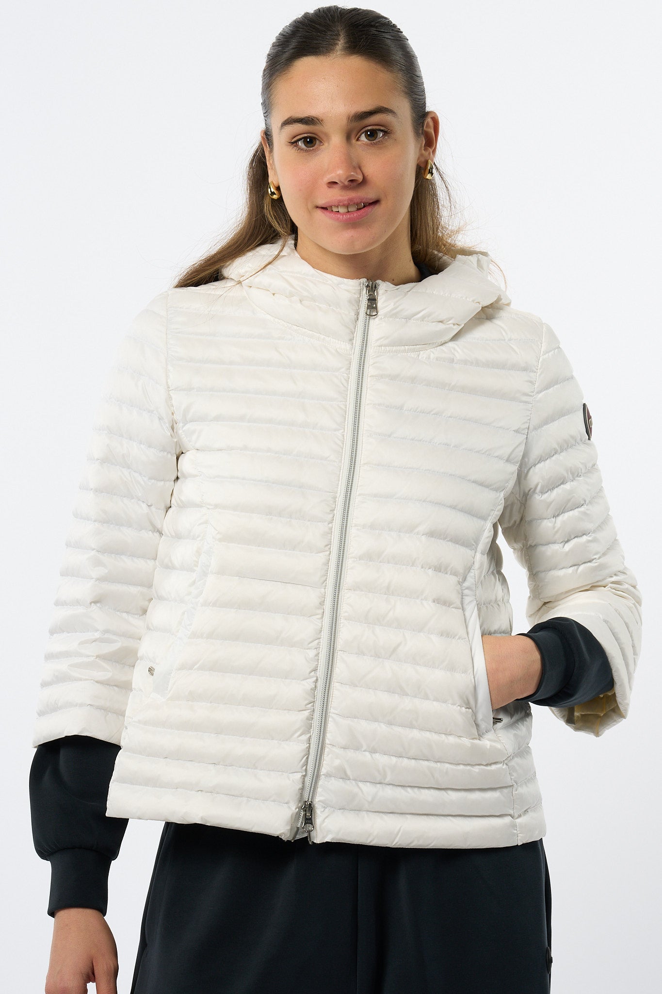 Colmar Originals Piumino Leggero A Cappa Bianco Donna-1