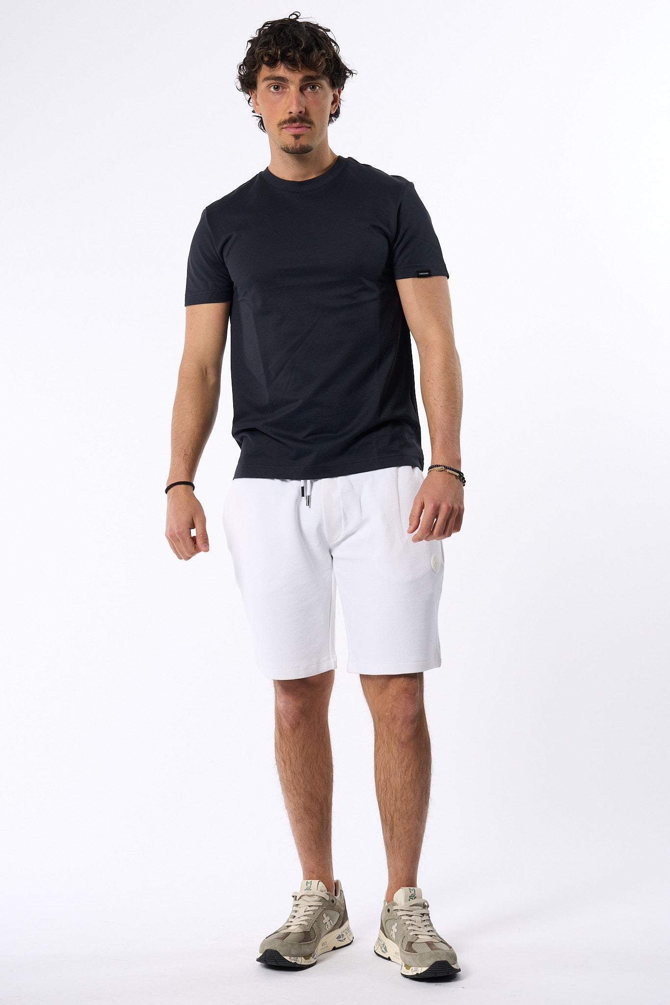 Colmar Originals T-shirt In Piquet Tecnico Blu Uomo-3