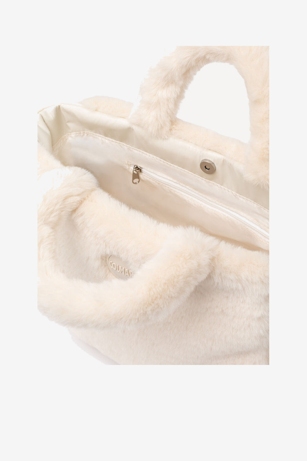 Colmar originals Borsa Eco Pelliccia Panna Donna-4