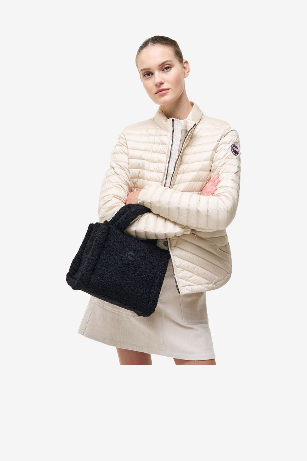 Colmar Originals Borsa Shopper Teddy nero donna-2