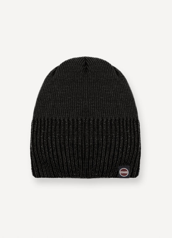 Colmar originals Cappello Costa Lurex Nero Donna-1
