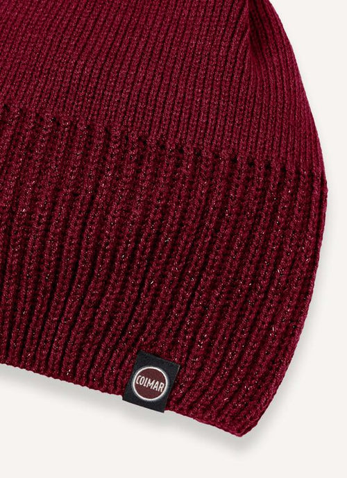 Colmar originals Cappello Lurex Bordeaux Donna-2