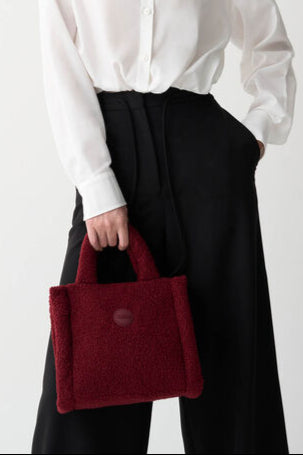 Colmar originals Mini Shopper Teddy Bordeaux Donna-4