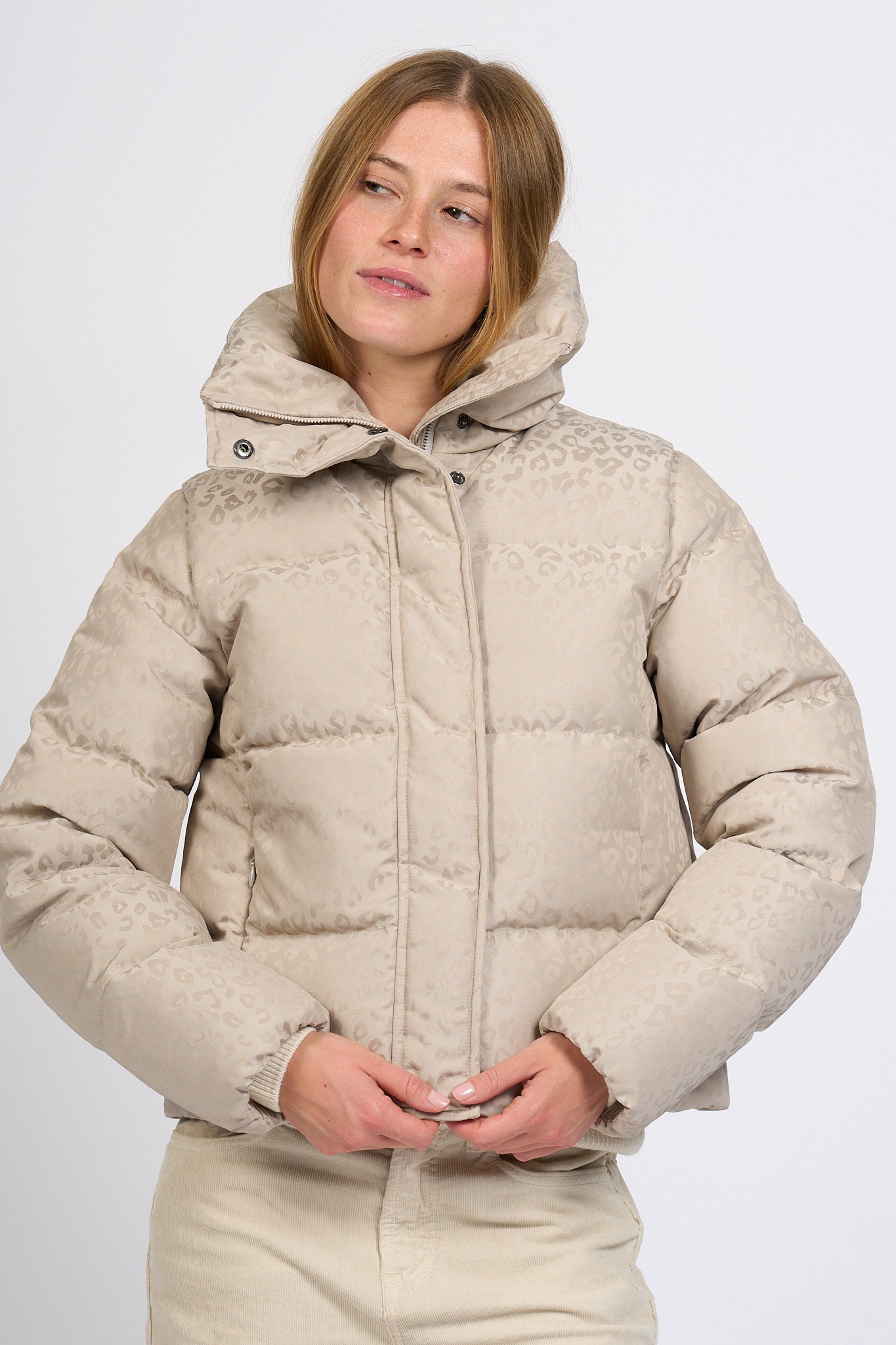 Colmar Originals Piumino Animalier Beige Donna-4