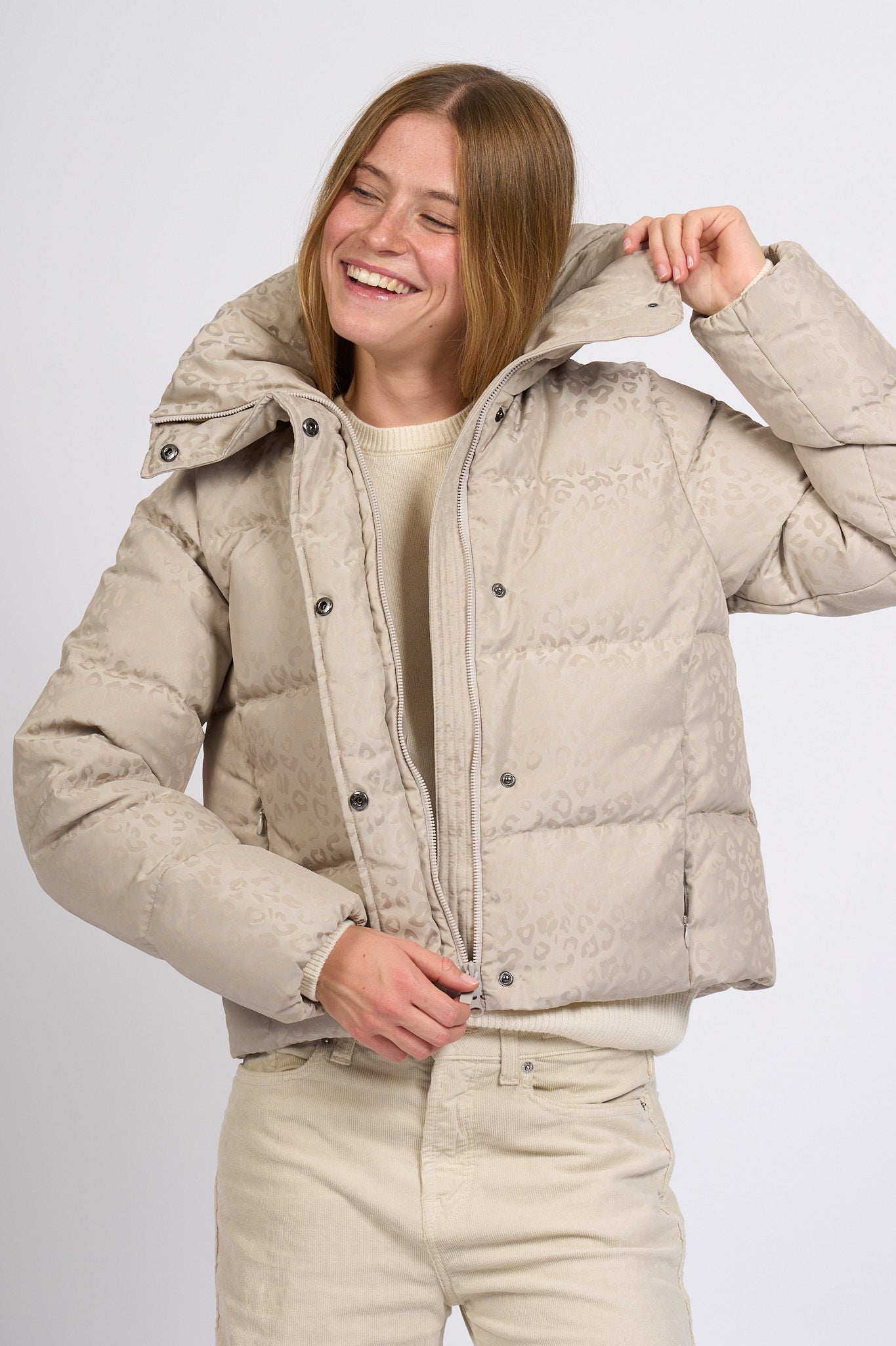Colmar Originals Piumino Animalier Beige Donna-5