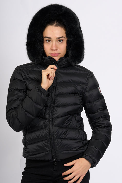 Colmar originals Piumino Corto Cappuccio Nero Donna