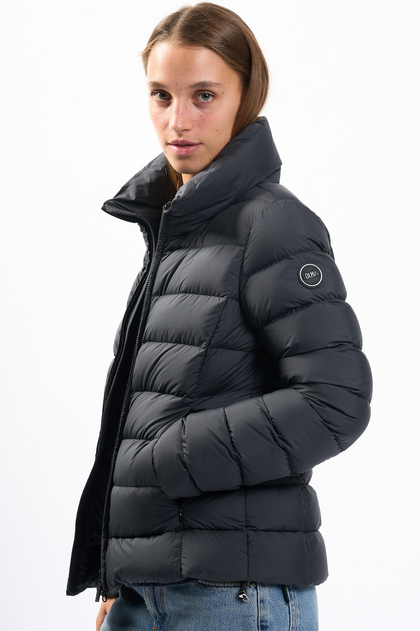 Piumino Corto Giubbino Colmar Nero Donna Piumino Corto Da Donna In