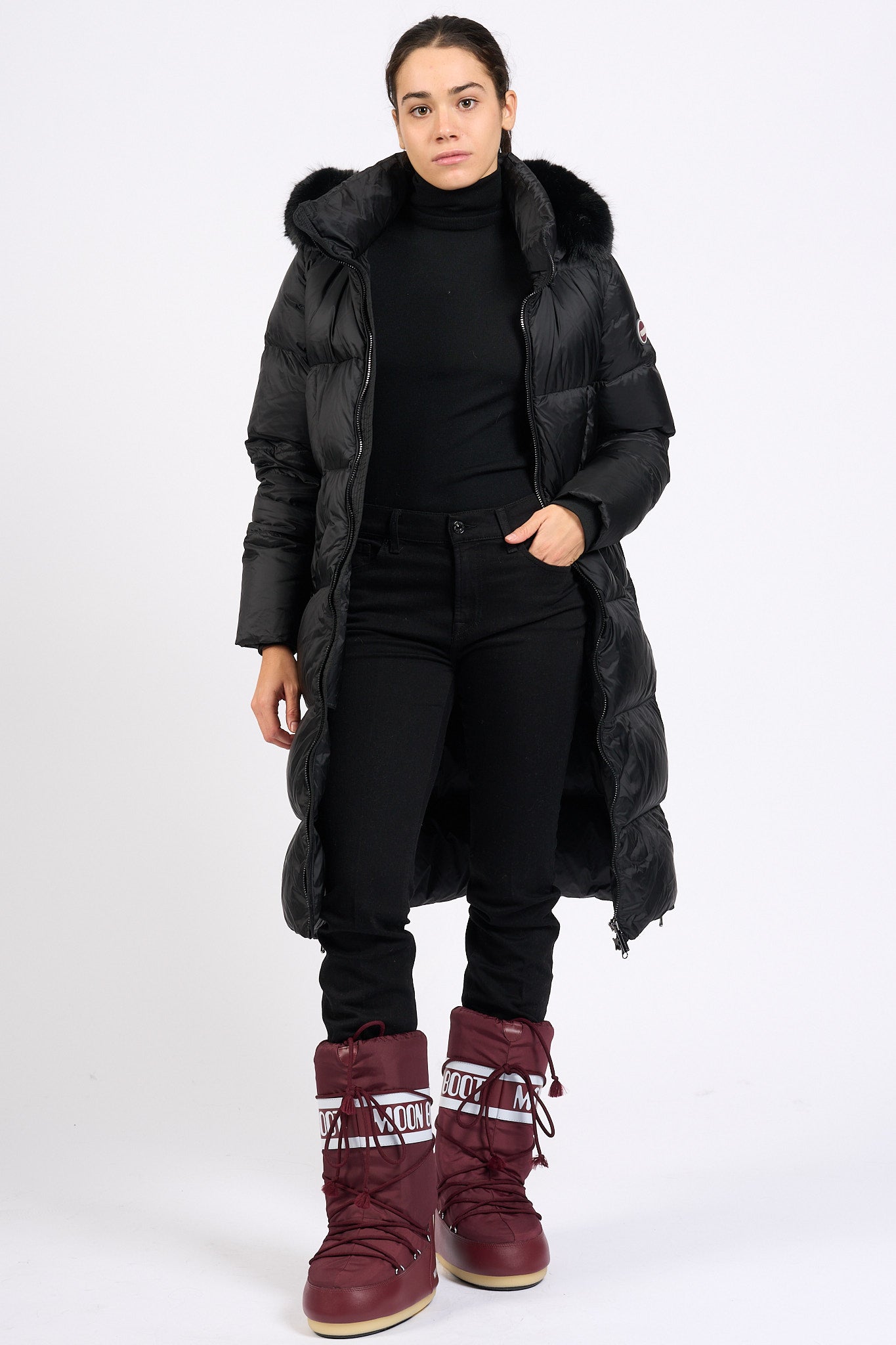 Colmar originals Piumino Lungo Nero Donna-9