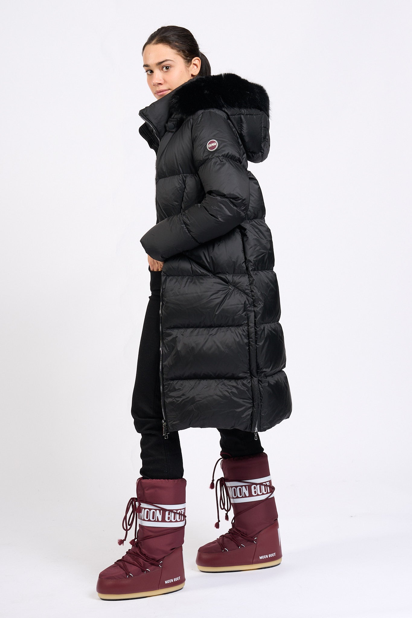 Colmar originals Piumino Lungo Nero Donna-11