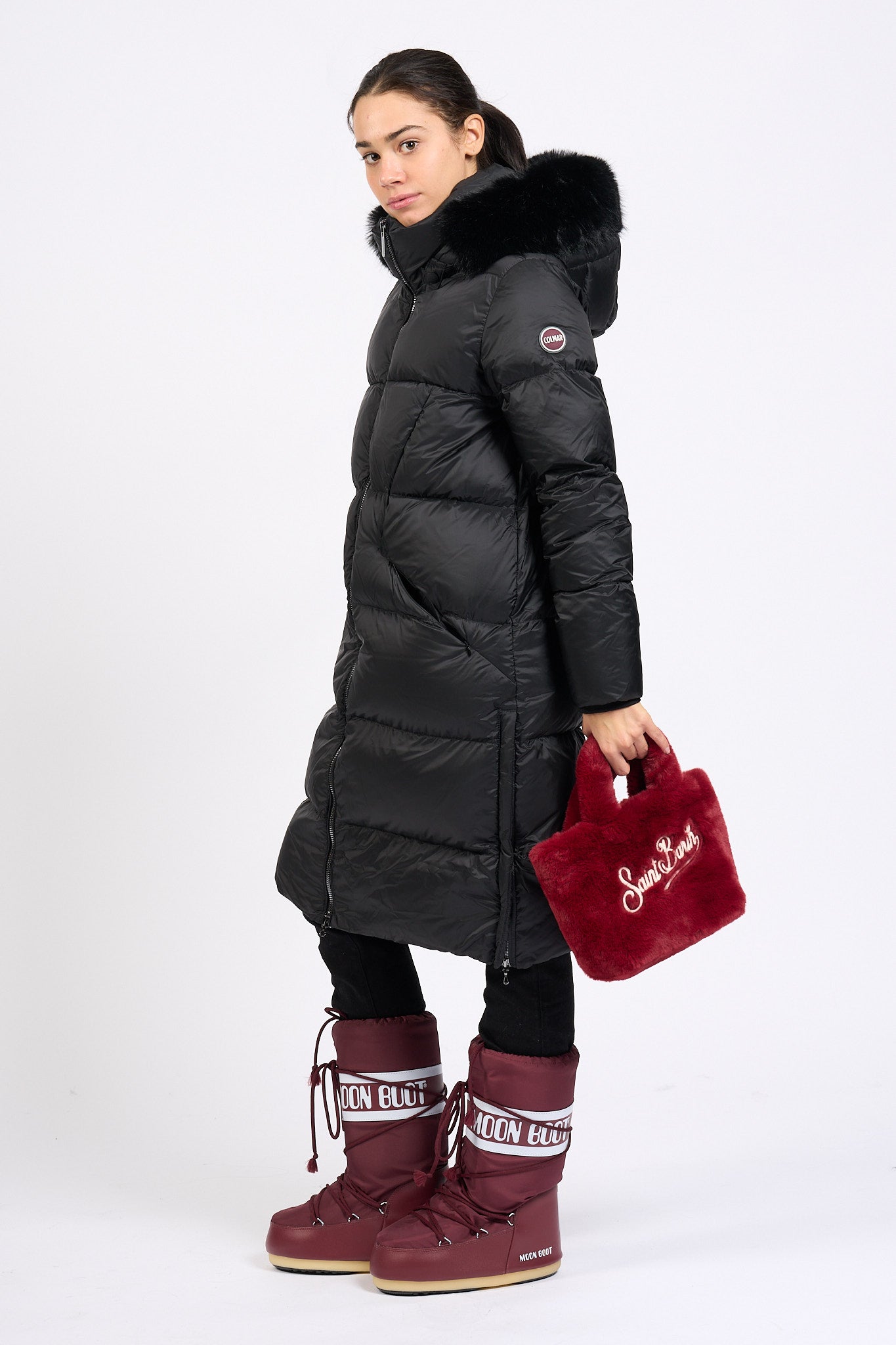 Colmar originals Piumino Lungo Nero Donna-3