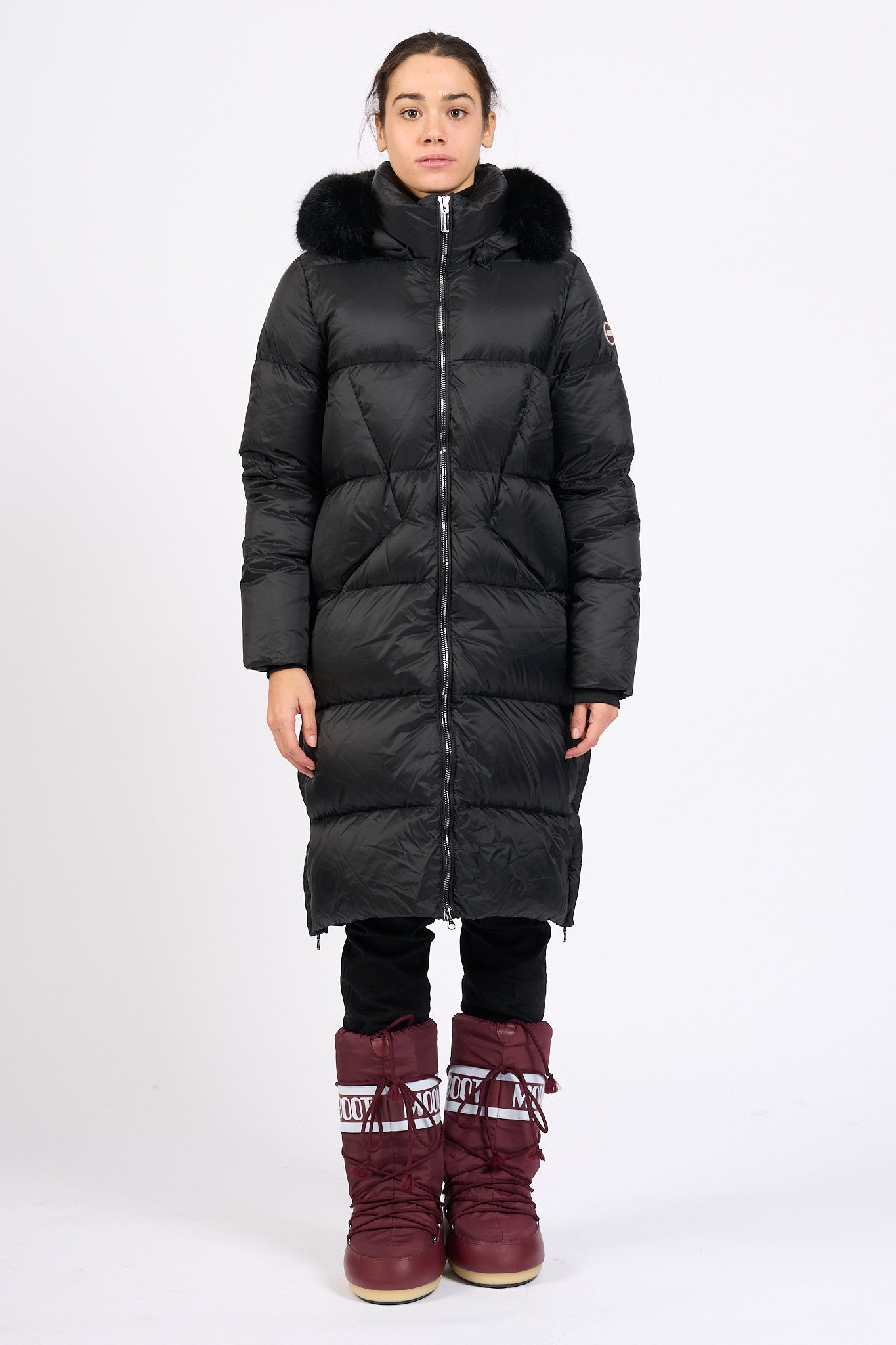 Colmar originals Piumino Lungo Nero Donna-4