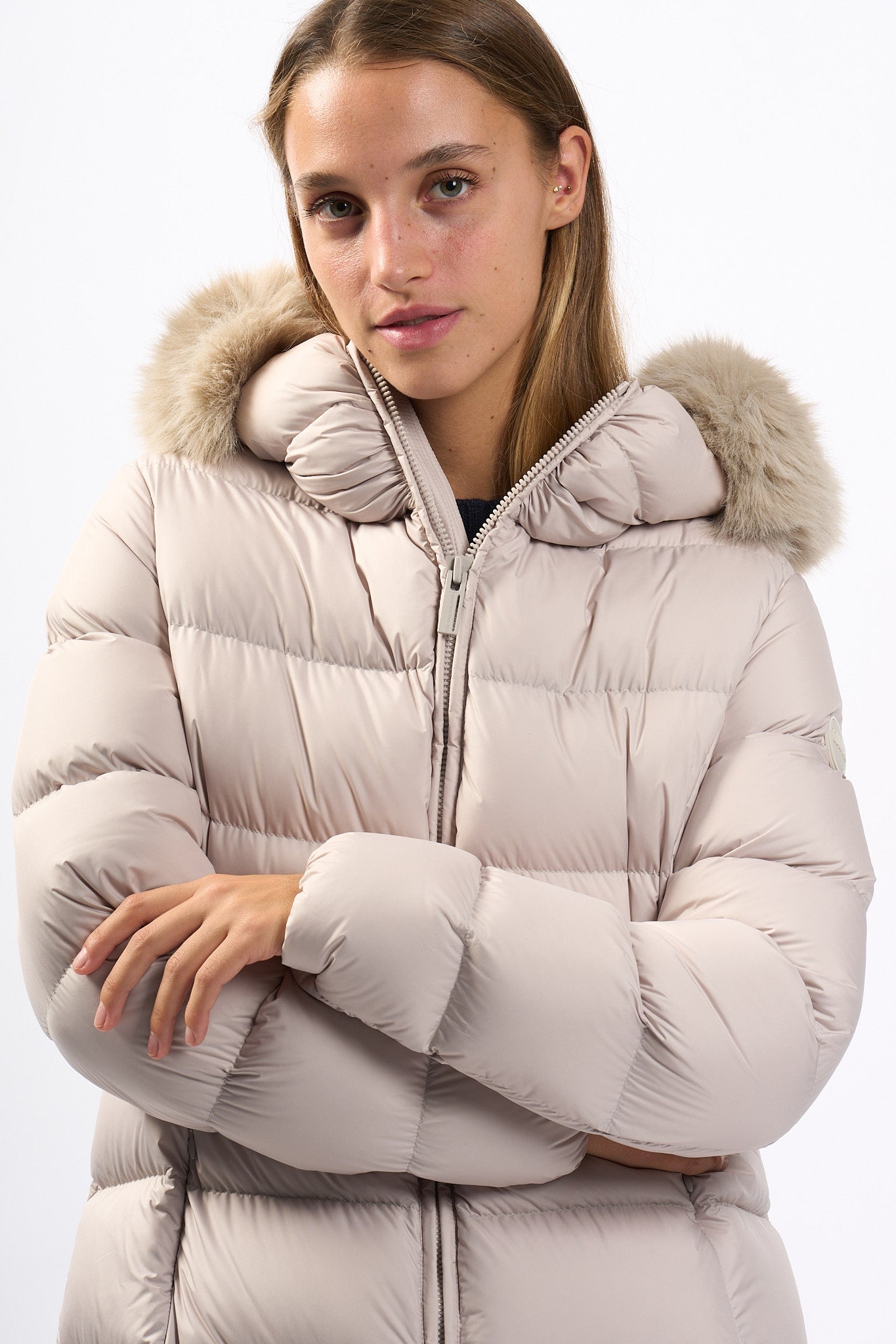 Colmar originals Piumino Midi Gesso Donna-11